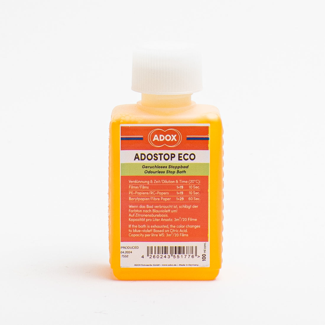 ADOX ADOSTOP ECO<br>Stopbath with Indicator<br> (100 mL)