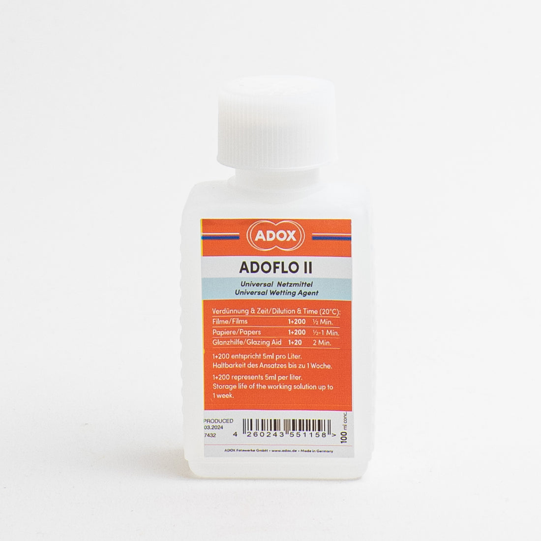ADOX ADOFLO II <br> Wetting Agent ( 100 mL )