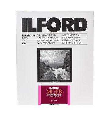 MGFB Warmtone Glossy<br>8x10in (100 sheets)<br>Ilford Multigrade FB