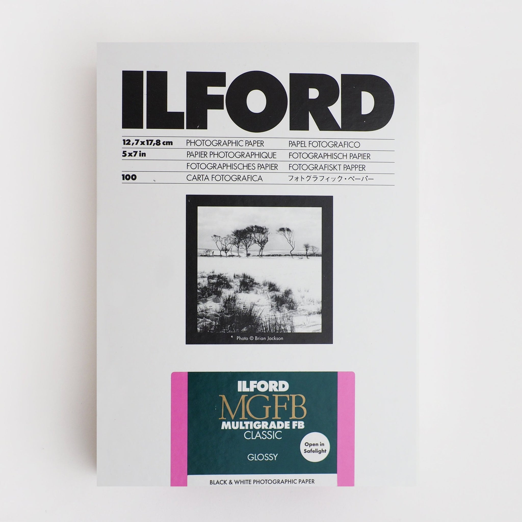 MGFB Glossy<br>5x7in (100 sheets)<br>Ilford MGFB