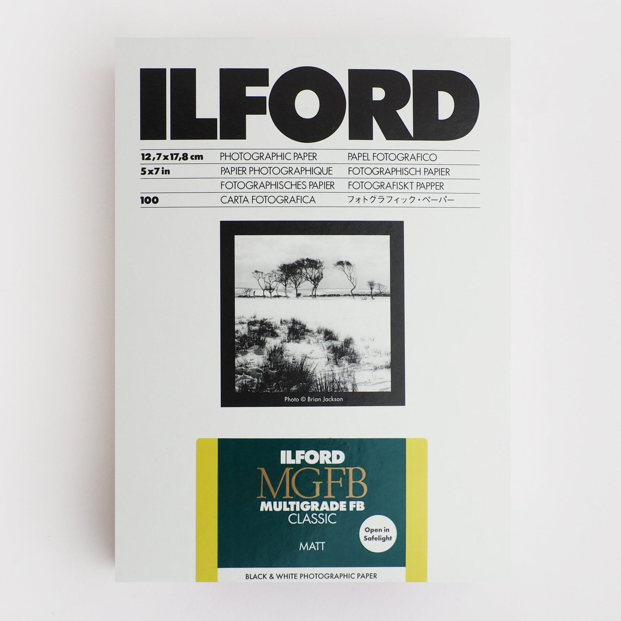 MGFB Matte<br>5x7in (100 sheets)<br>Ilford MGFB